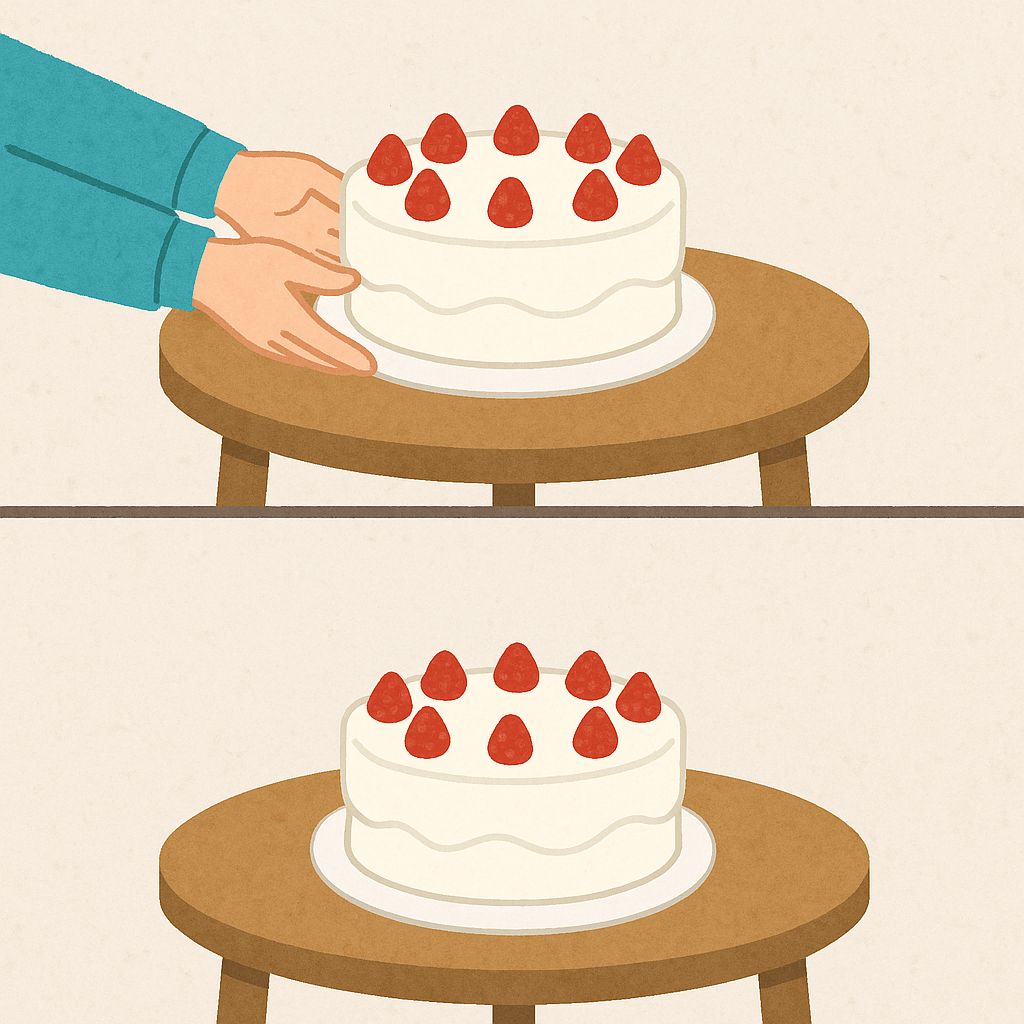 “おきます” vs “あります”