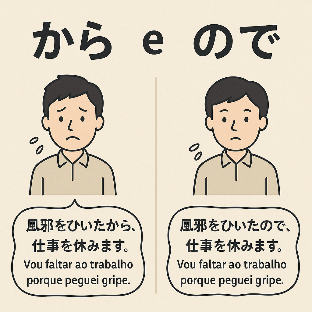 ‘から’ e ‘ので’